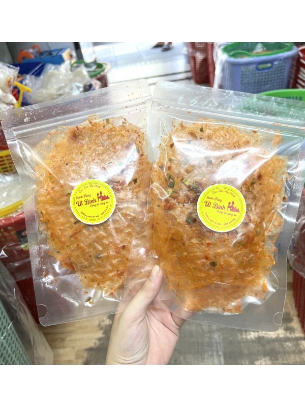 [Mã 860] 100gr Bánh Tráng Miếng Sate Vị Tôm